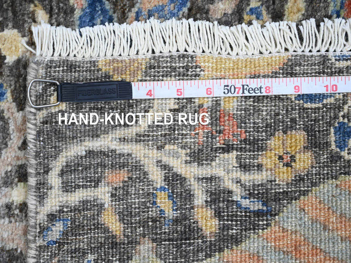 2'0" x 6'2" New Hand Knotted Grey Wool Runner Oriental Rug - MOA10220043