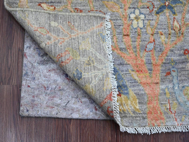 2'1" x 3'2" New Hand Knotted Blue Wool Rectangle Oriental Rug - MOA10220048