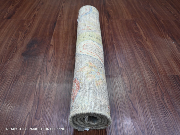 2'1" x 3'2" New Hand Knotted Blue Wool Rectangle Oriental Rug - MOA10220048