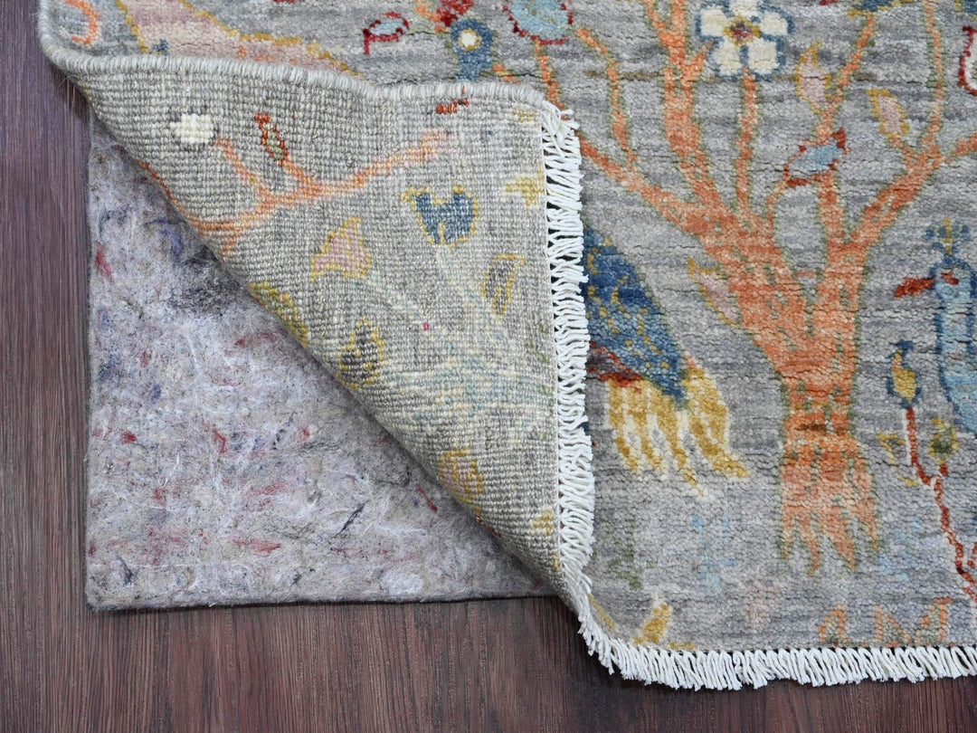 2'0" x 6'2" New Hand Knotted Grey Wool Runner Oriental Rug - MOA10220049