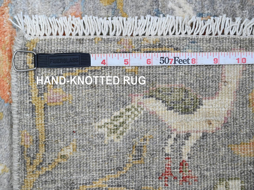 2'0" x 6'2" New Hand Knotted Grey Wool Runner Oriental Rug - MOA10220049