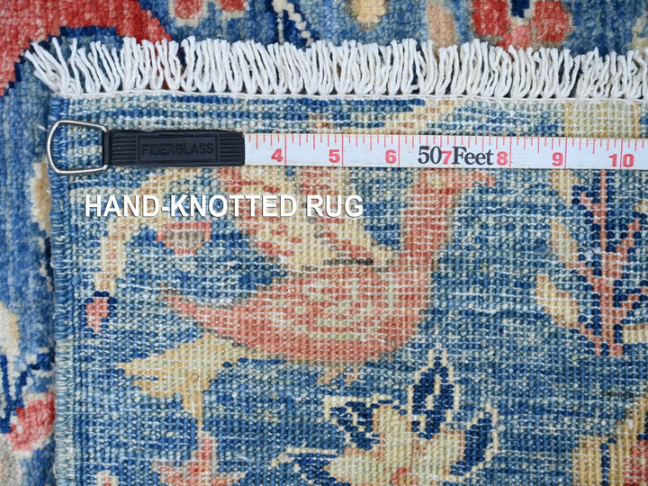 2'1" x 2'10" New Hand Knotted Blue Wool Rectangle Oriental Rug - MOA10220056