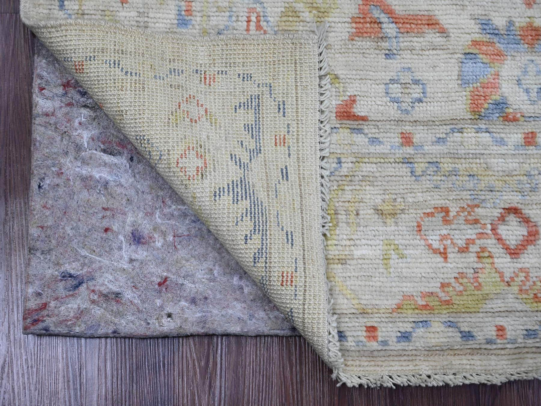 4'0" x 6'0" New Hand Knotted Grey Wool Rectangle Oriental Rug - MOA10220066