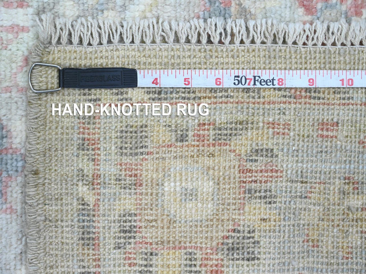 4'2" x 9'10" New Hand Knotted Grey Wool Runner Oriental Rug - MOA10220068