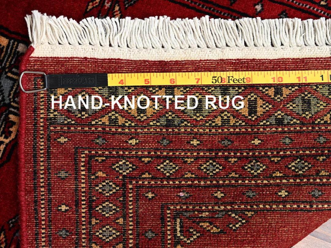 2'0" x 3'0" New Hand Knotted Red Wool Rectangle Oriental Rug - MOA1022006