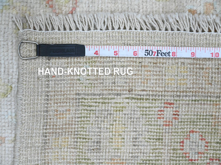 4'1" x 5'11" New Hand Knotted Grey Wool Rectangle Oriental Rug - MOA10220072
