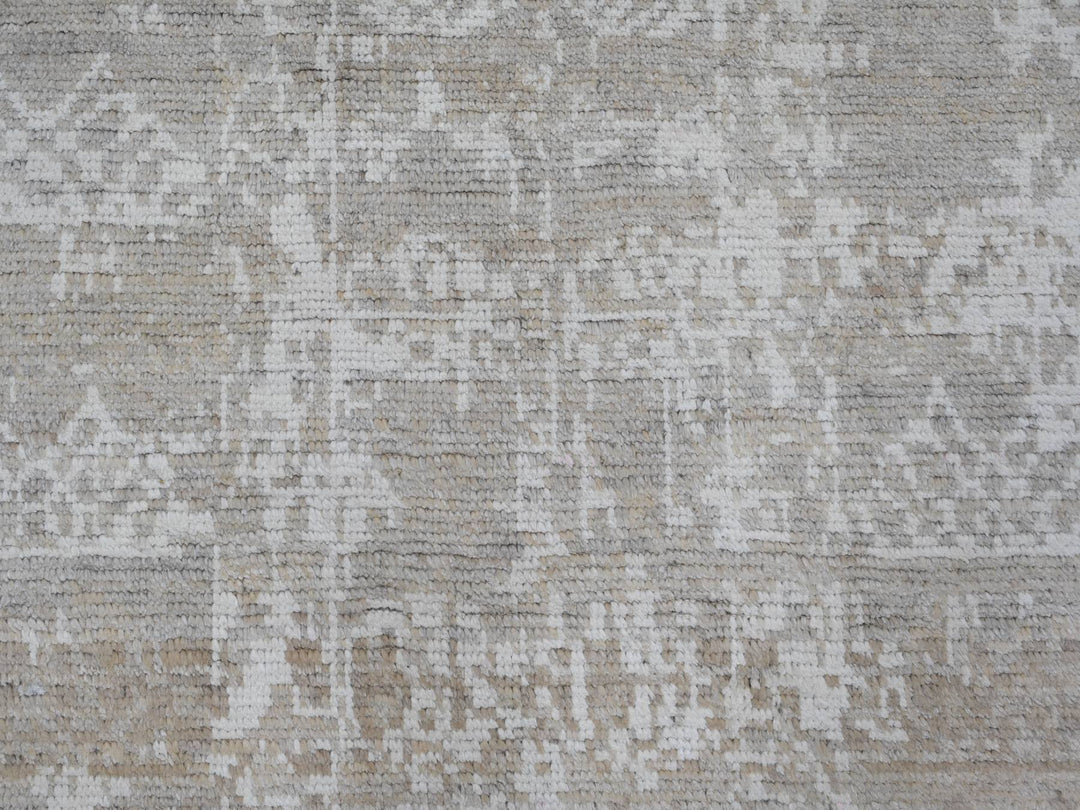 9'1" x 12'5" New Hand Knotted Brown Wool Rectangle Oriental Rug - MOA10220079