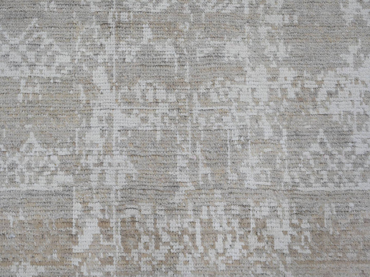 9'1" x 12'5" New Hand Knotted Brown Wool Rectangle Oriental Rug - MOA10220079