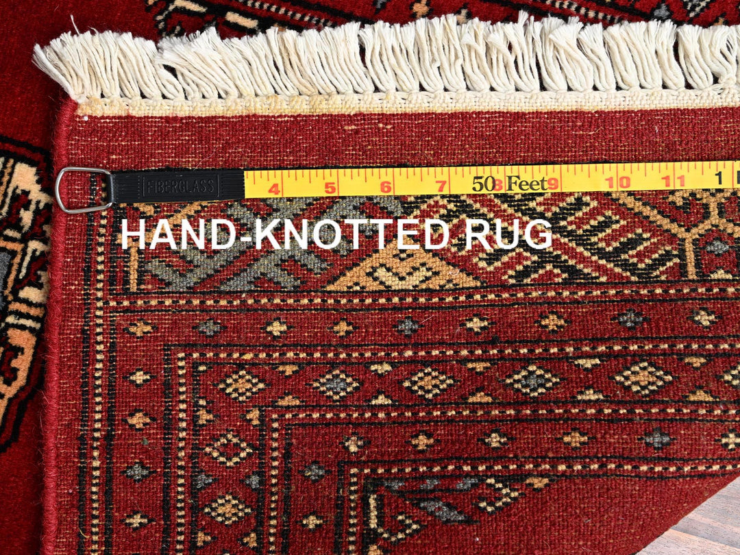 2'0" x 3'1" New Hand Knotted Red Wool Rectangle Oriental Rug - MOA1022008