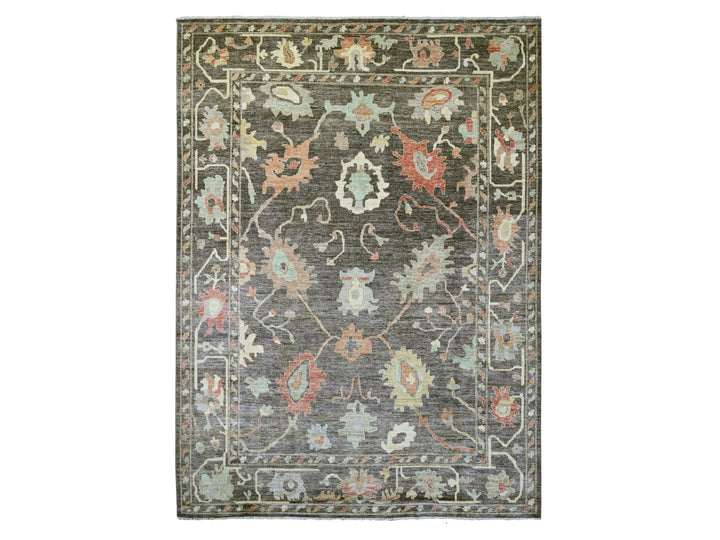 10'0" x 13'5" New Hand Knotted Brown Wool Rectangle Oriental Rug - MOA10220093