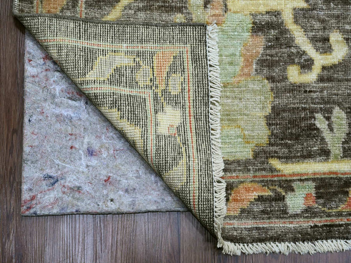 10'0" x 13'5" New Hand Knotted Brown Wool Rectangle Oriental Rug - MOA10220093