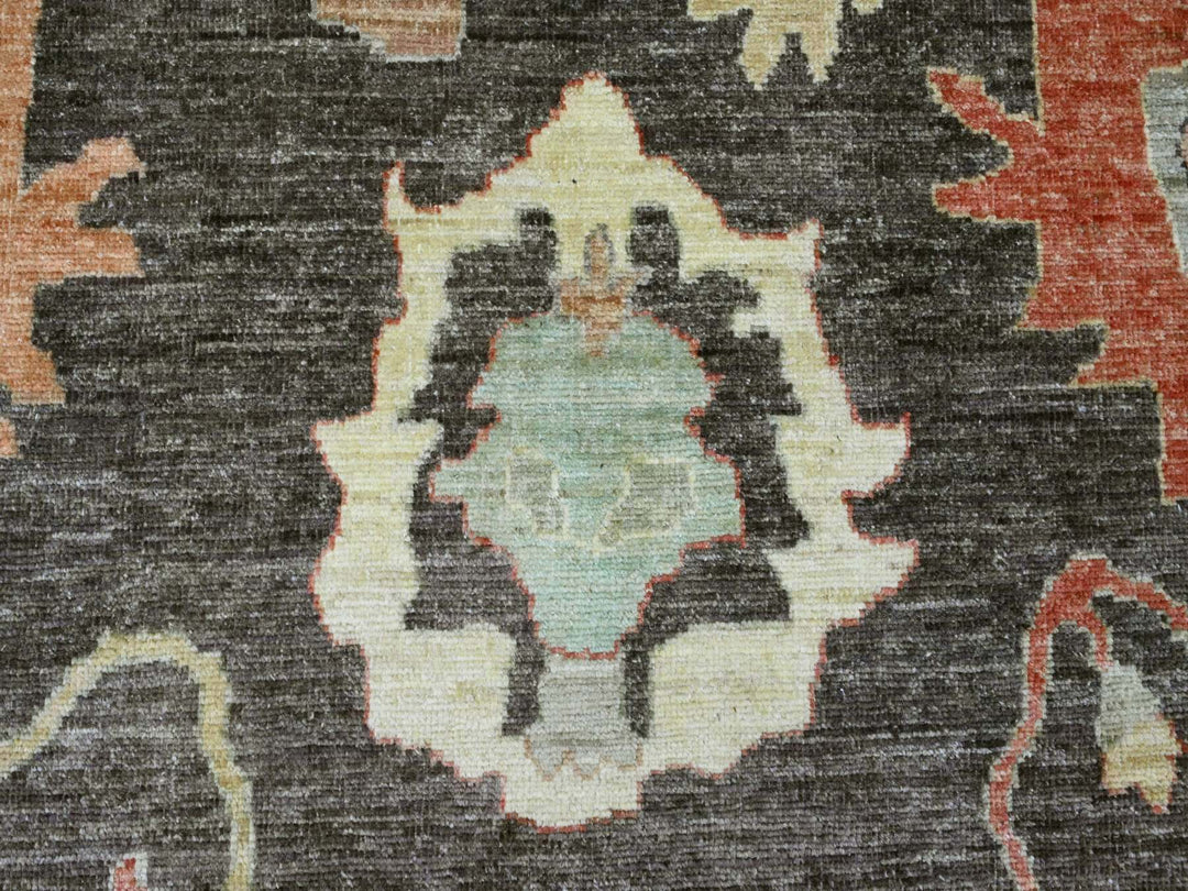 10'0" x 13'5" New Hand Knotted Brown Wool Rectangle Oriental Rug - MOA10220093