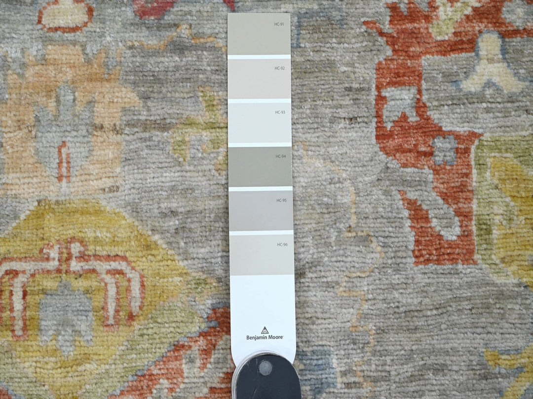 4'0" x 5'8" New Hand Knotted Grey Wool Rectangle Oriental Rug - MOA10220103