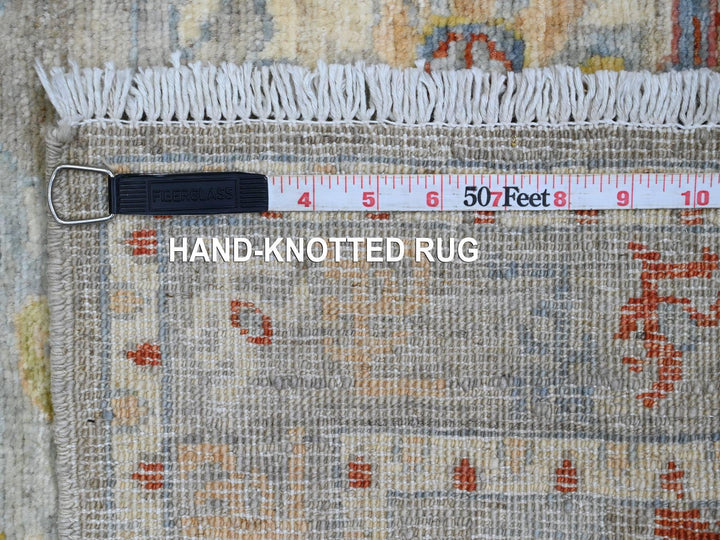 4'0" x 5'8" New Hand Knotted Grey Wool Rectangle Oriental Rug - MOA10220103