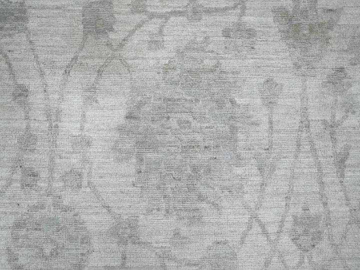 11'5" x 15'1" New Hand Knotted Ivory Wool Rectangle Oriental Rug - MOA10220114