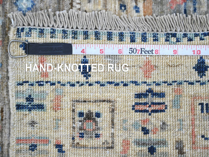 2'10" x 9'6" New Hand Knotted Brown Wool Runner Oriental Rug - MOA10220115