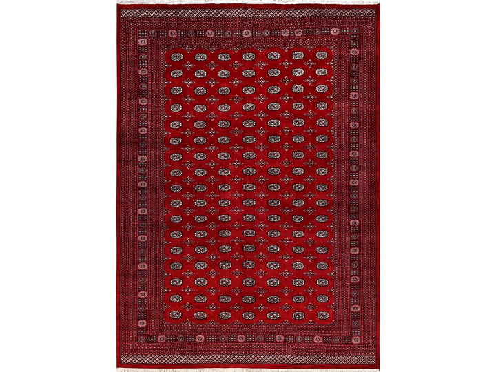 10'4" x 14'4" New Hand Knotted Red Wool Rectangle Oriental Rug - MOA1022011