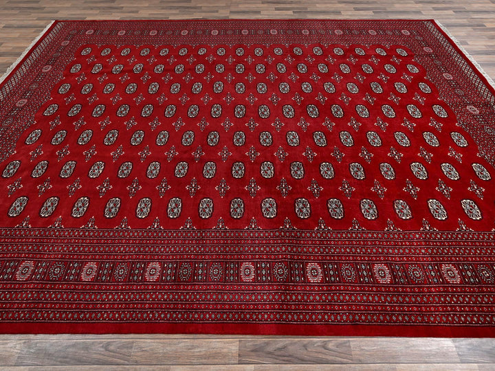 10'4" x 14'4" New Hand Knotted Red Wool Rectangle Oriental Rug - MOA1022011