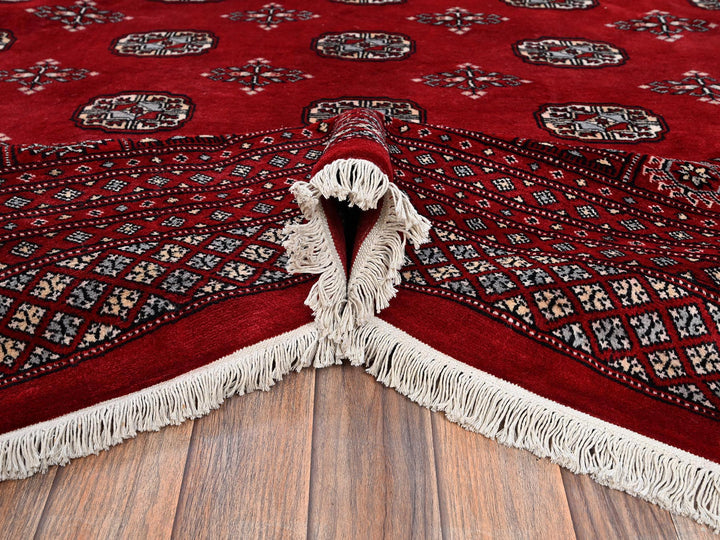 10'4" x 14'4" New Hand Knotted Red Wool Rectangle Oriental Rug - MOA1022011