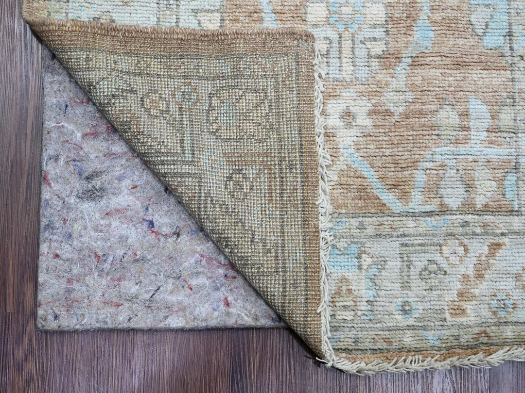 2'9" x 9'6" New Hand Knotted Brown Wool Runner Oriental Rug - MOA10220129
