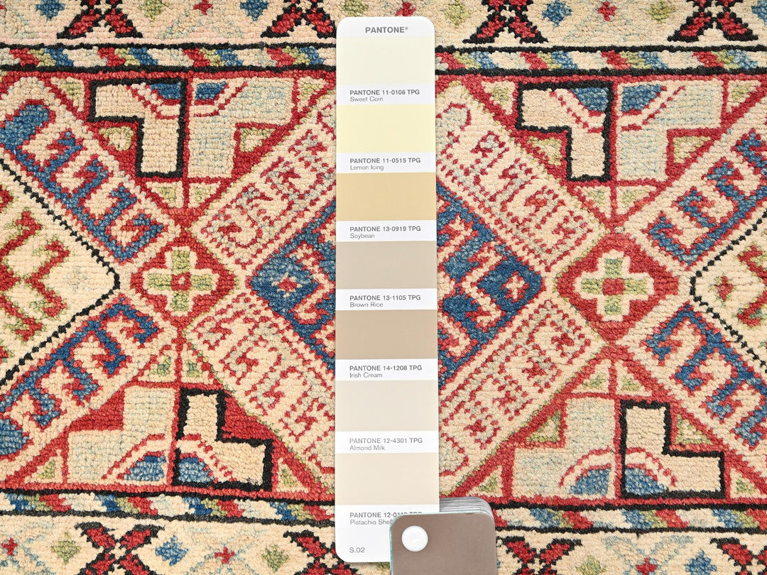 2'10" x 13'0" New Hand Knotted Ivory Wool Runner Oriental Rug - MOA1022012