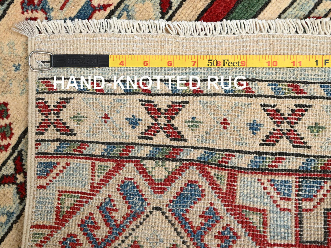 2'10" x 13'0" New Hand Knotted Ivory Wool Runner Oriental Rug - MOA1022012