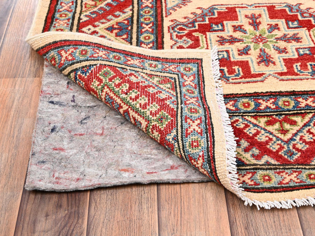 2'9" x 15'5" New Hand Knotted Ivory Wool Runner Oriental Rug - MOA1022013