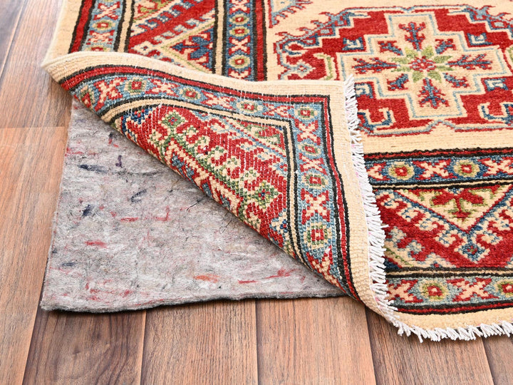 2'9" x 15'5" New Hand Knotted Ivory Wool Runner Oriental Rug - MOA1022013