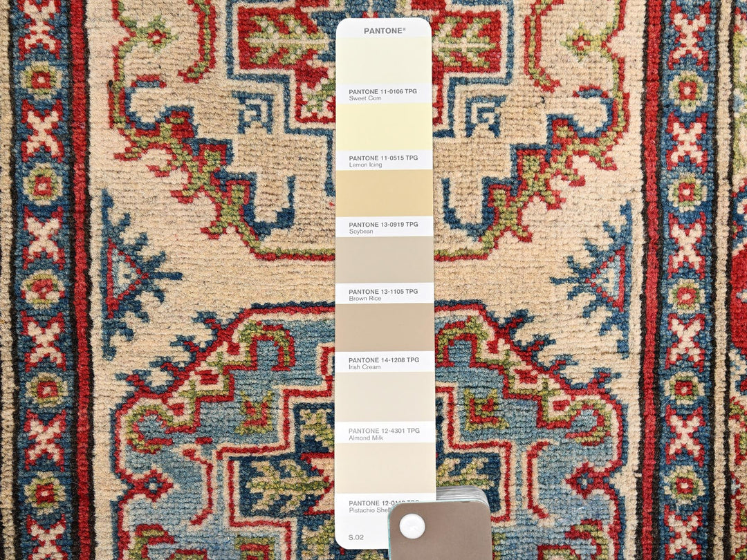 2'9" x 15'5" New Hand Knotted Ivory Wool Runner Oriental Rug - MOA1022013