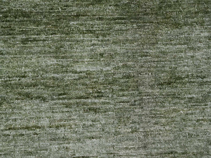 8'8" x 11'6" New Hand Knotted Green Wool Rectangle Oriental Rug - MOA10220140