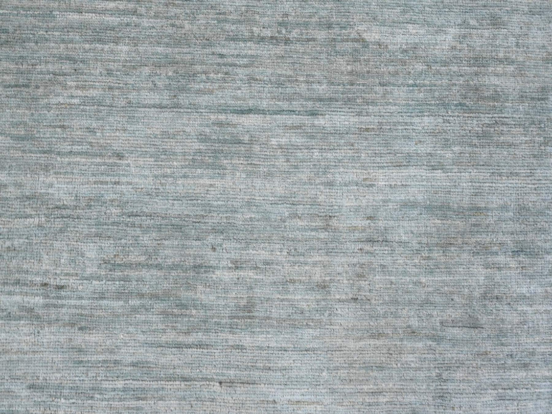 8'6" x 11'5" New Hand Knotted Grey Wool Rectangle Oriental Rug - MOA10220141