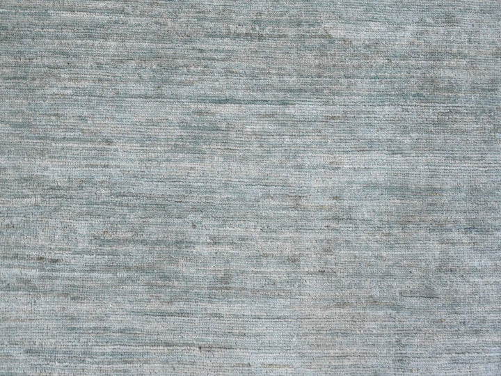 8'6" x 11'5" New Hand Knotted Grey Wool Rectangle Oriental Rug - MOA10220141