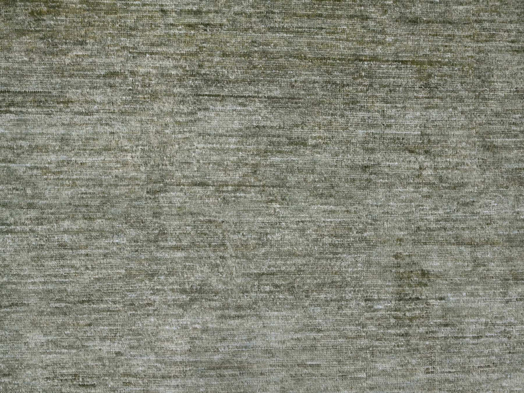 8'5" x 11'5" New Hand Knotted Green Wool Rectangle Oriental Rug - MOA10220142