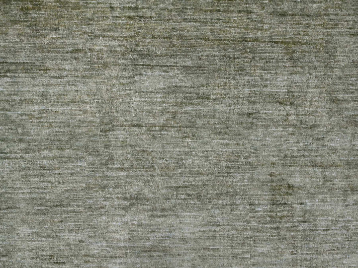8'5" x 11'5" New Hand Knotted Green Wool Rectangle Oriental Rug - MOA10220142