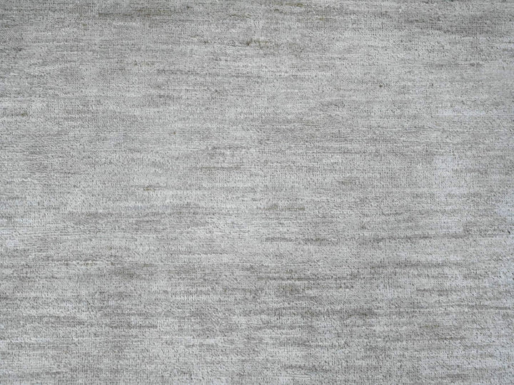 8'7" x 11'9" New Hand Knotted Grey Wool Rectangle Oriental Rug - MOA10220143