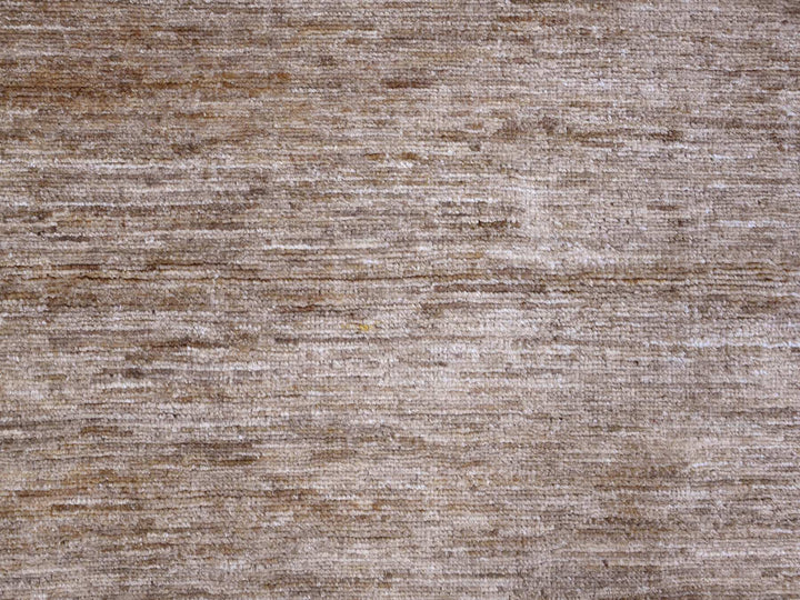 7'11" x 9'0" New Hand Knotted Brown Wool Square Oriental Rug - MOA10220144