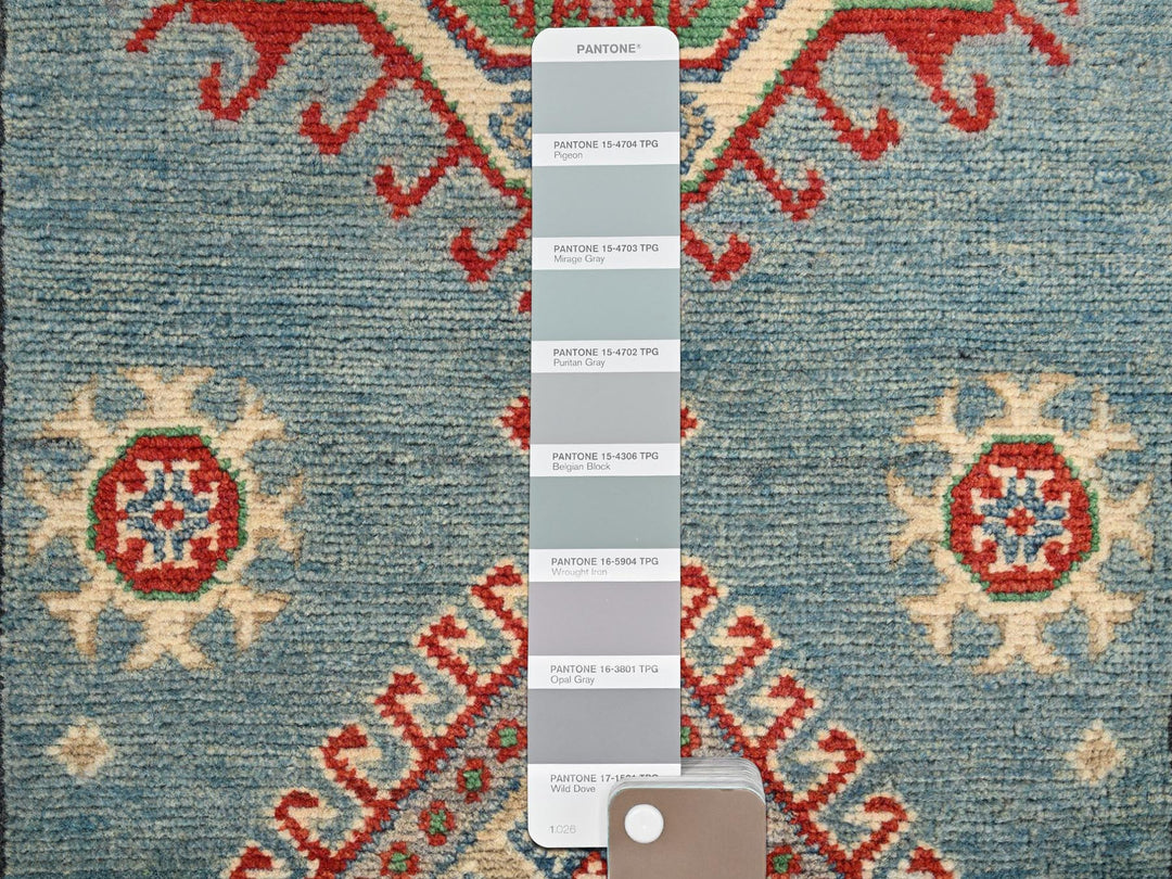 2'10" x 13'8" New Hand Knotted Grey Wool Runner Oriental Rug - MOA1022015