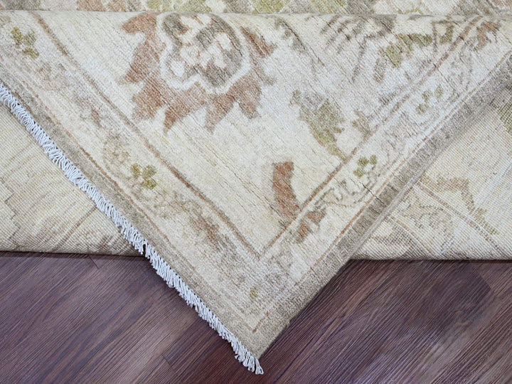 9'1" x 11'4" New Hand Knotted Brown Wool Rectangle Oriental Rug - MOA10220164