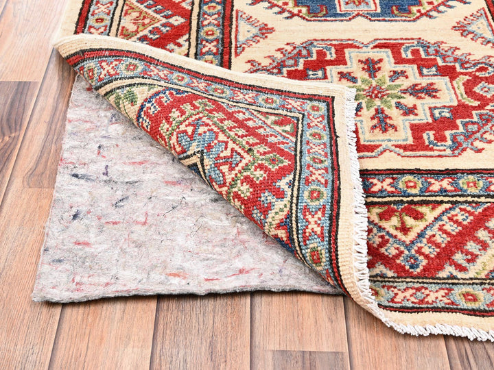 3'0" x 15'5" New Hand Knotted Ivory Wool Runner Oriental Rug - MOA1022016