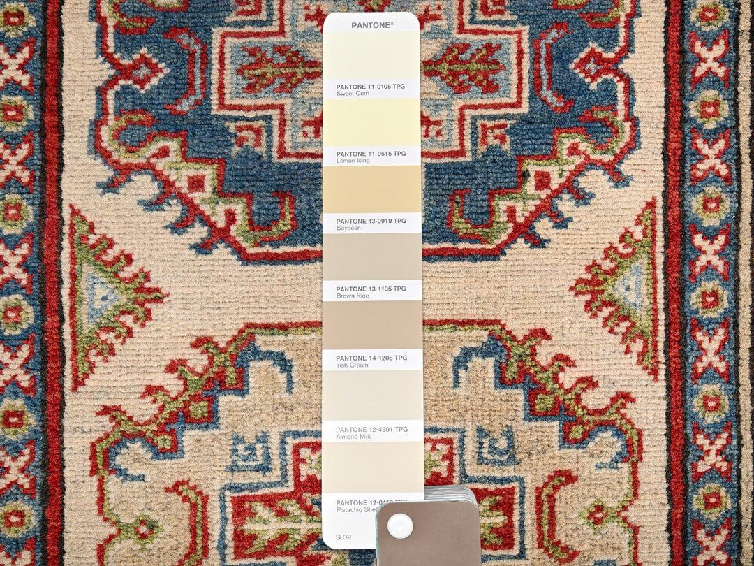 3'0" x 15'5" New Hand Knotted Ivory Wool Runner Oriental Rug - MOA1022016