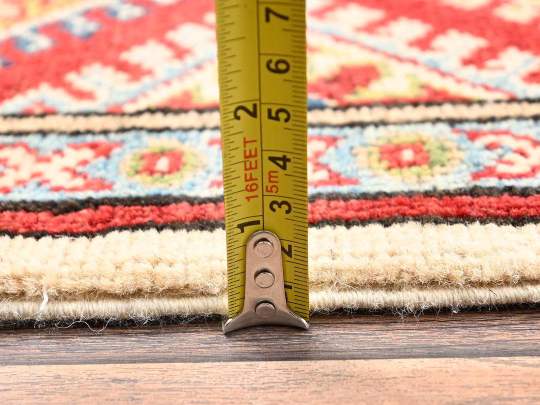 3'0" x 15'5" New Hand Knotted Ivory Wool Runner Oriental Rug - MOA1022016