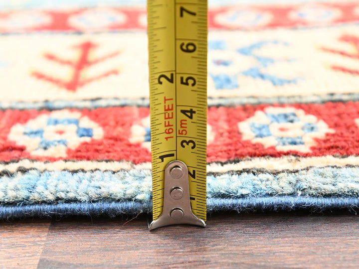 2'10" x 13'5" New Hand Knotted Blue Wool Runner Oriental Rug - MOA1022017