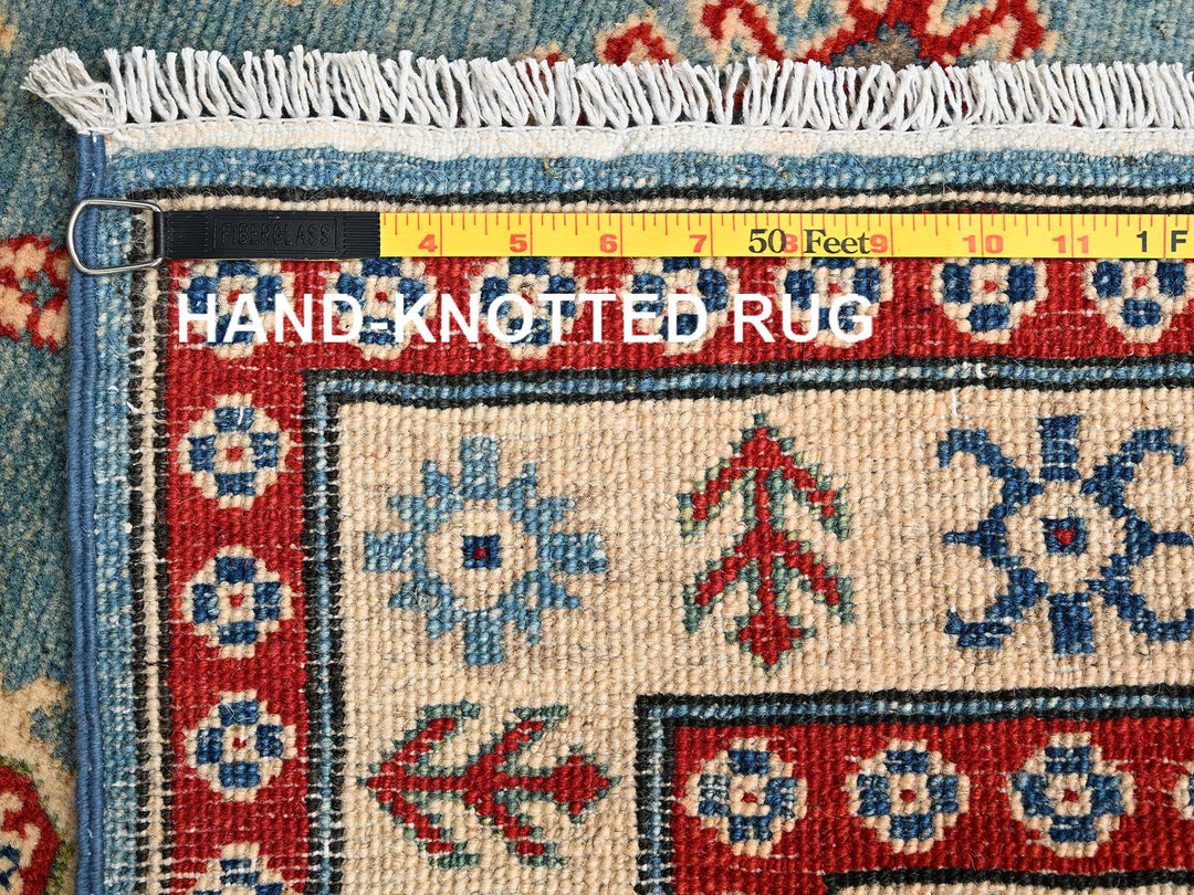 2'10" x 13'5" New Hand Knotted Blue Wool Runner Oriental Rug - MOA1022017