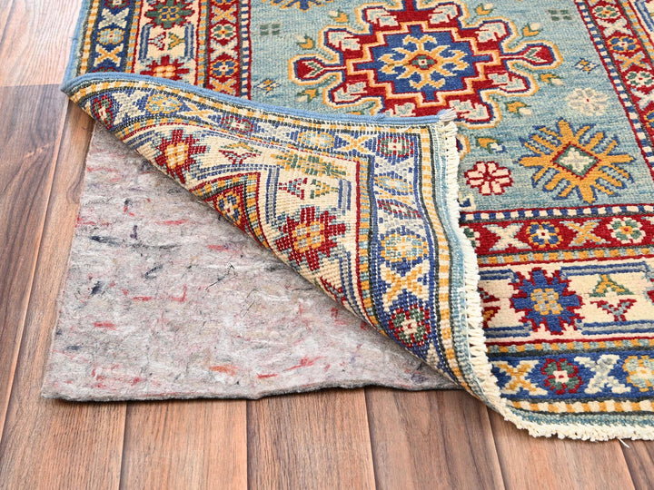 2'9" x 12'3" New Hand Knotted Blue Wool Runner Oriental Rug - MOA1022018