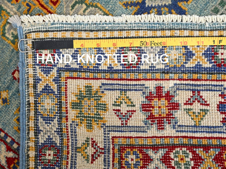 2'9" x 12'3" New Hand Knotted Blue Wool Runner Oriental Rug - MOA1022018