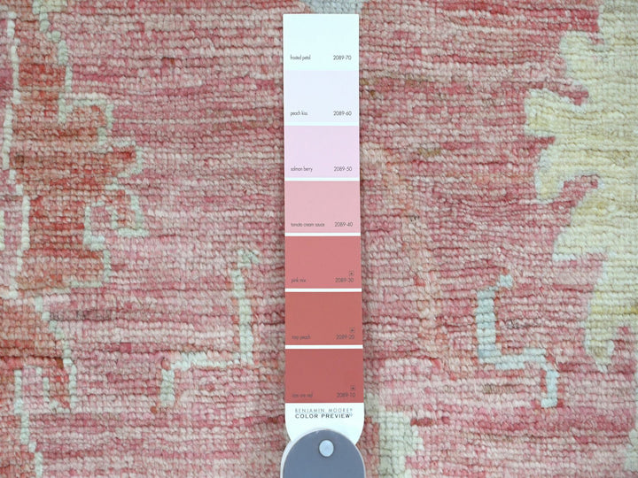 5'9" x 8'9" New Hand Knotted Pink Wool Rectangle Oriental Rug - MOA10220199