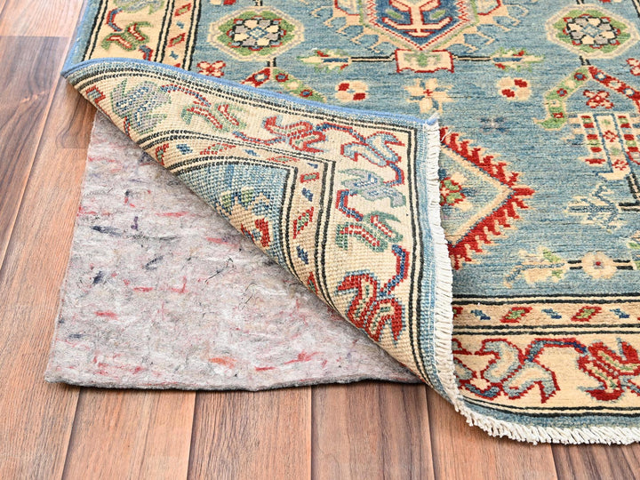 2'9" x 12'9" New Hand Knotted Blue Wool Runner Oriental Rug - MOA1022019