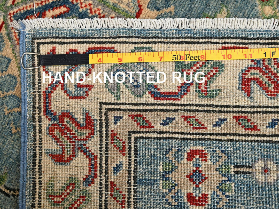 2'9" x 12'9" New Hand Knotted Blue Wool Runner Oriental Rug - MOA1022019