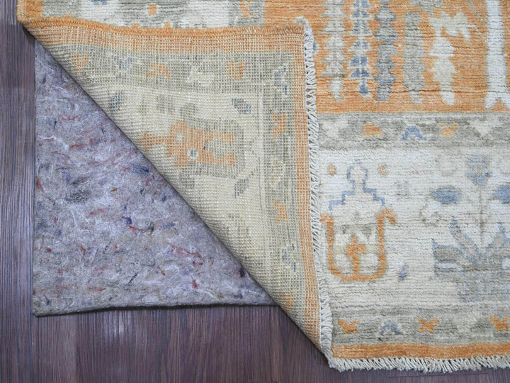 6'0" x 8'7" New Hand Knotted Brown Wool Rectangle Oriental Rug - MOA10220200
