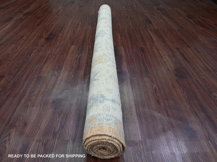 6'0" x 8'7" New Hand Knotted Brown Wool Rectangle Oriental Rug - MOA10220200